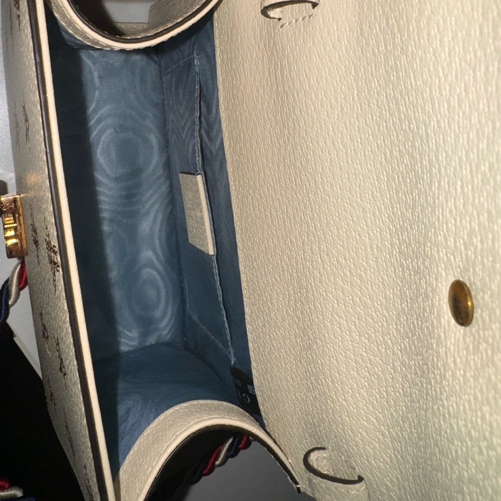 Sylvie Top Handle Bag Printed Leather Mini like NEW - Picture 8 of 11